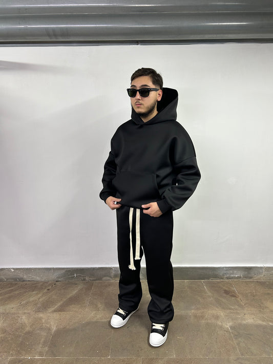 TRACKSUIT SCUBA BLACK ELASTICO AL FONDO